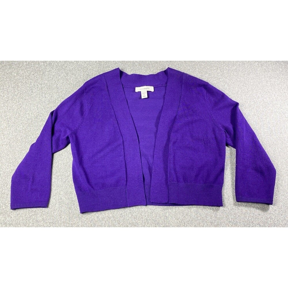Dressbarn Petite Cardigan Purple Size 4